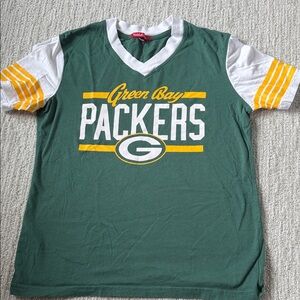 Green Bay Packers Green and White T-Shirt